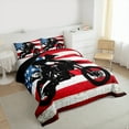 thumbnail image 3 of Homewish Motorcycle Game Bedding Comforter Set,Exterme Sport Twin Comforter Sets,American Flag Bedding Set For Boys Teens,Super Cozy Room Decor Reversible,2pcs, 3 of 8