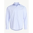 thumbnail image 4 of Free Assembly Men's Slim Fit Dress Shirt with Long Sleeves, Sizes 14/32 - 17/43, 4 of 5