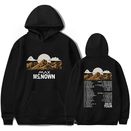 Max McNown Tour 2025 Hoodies Casual Sweatshirts Hip Hop Long Sleeve Unisex Pullover