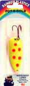 Rainbow Plastics Pot-O-Gold Spoons Chartreuse Red Spot 1/2oz