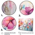 thumbnail image 3 of Designart "Multicolor Floral Euphony I" Abstract Botanicals Floater Framed Canvas Print, 3 of 7
