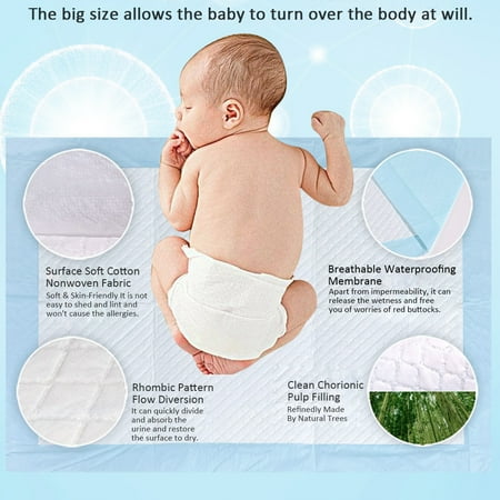 pad disposable diaper breathable mattress leking menstrual infant newborn pcs waterproof supplies children baby