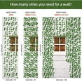thumbnail image 3 of Fake Ivy Garlands Leaves Artificial Vines Faux Green Hanging Plants for Bedroom Wall House Decor Outdoor Wedding Photography Backdrops, Non-discoloring, 3 of 6