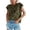 Green, variant on Womens Summer Cap Sleeve Tops Casual Crew Neck Loose Fit Knit Lightweight Sweater Pullover Top