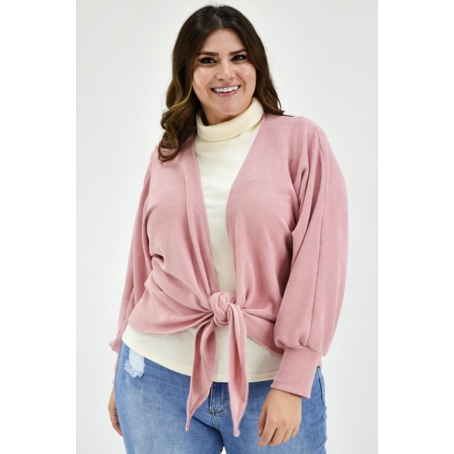 Cárdigan con nudo Roman Fashion /Tallas Extras, 1847 (Rosa) rosa 42 Roman Fashion JA-GR-1847-ROSA