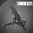 thumbnail image 3 of Adjustable Weight Bench, Heavy Duty Workout Bench for Home and Garage Gym, Multi-Position Backrest and Seat Strength Training Bench, 1300lbs Capacity,, 3 of 6
