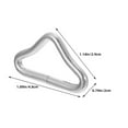 thumbnail image 2 of LULULION 50Pcs Trampoline Frame Accessories Silver Professional Wear-resistant Triangle Outdoor Activities, 2 of 8