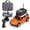 Orange, variant on 1:64 Mini Coche RC FPV, Mini RC Car with HD Wide-Angle WiFi Live Streaming, Remote, App Dual Control, 3-Speed, Gyro Self-Balancing, Suspension System, VR Mode for Indoor Outdoor Driving