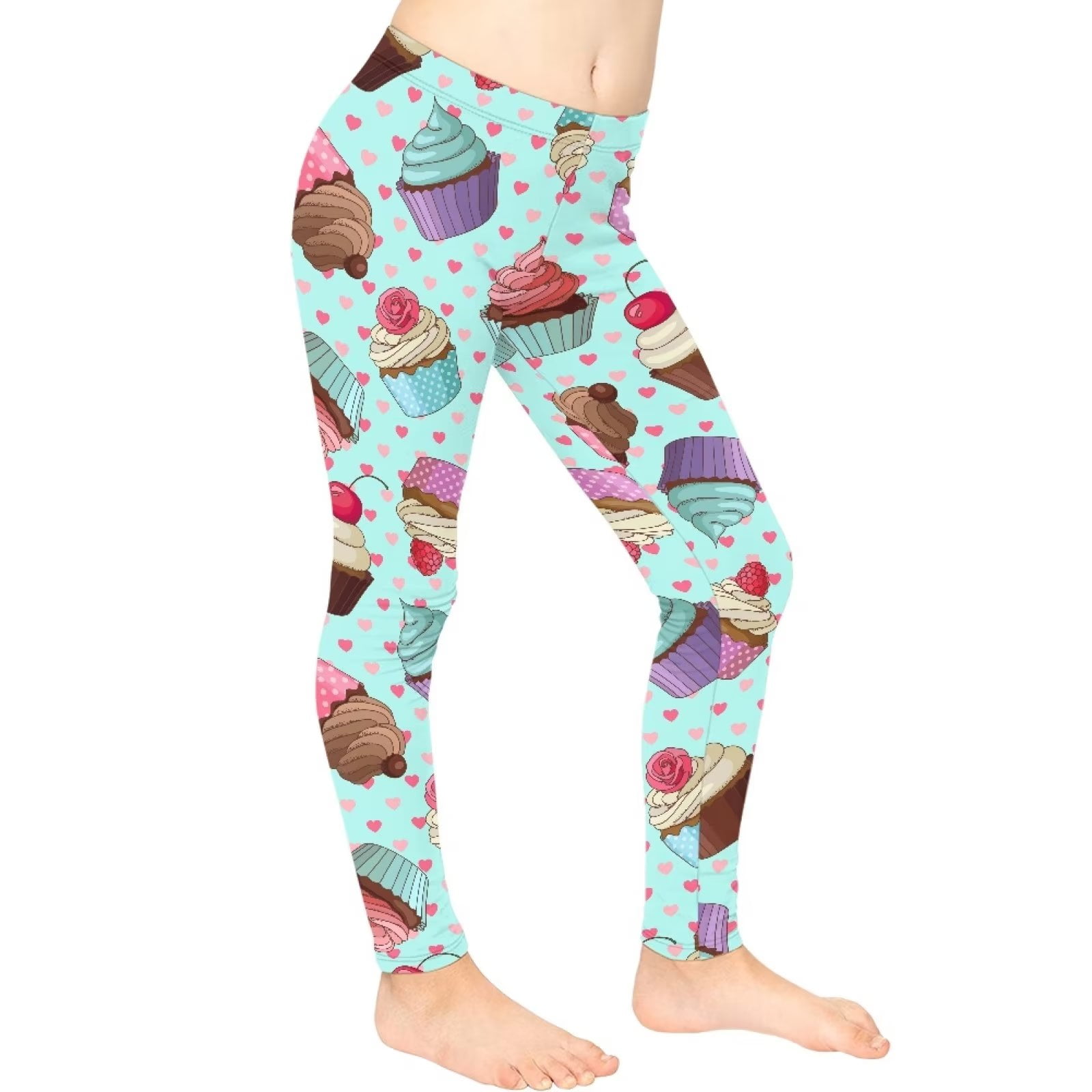 Pizza Slices Girls Leggings (8-20), Food Youth Teen Cute Printed Kids –  Starcove Fashion