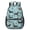 Blue, variant on Dog Paw Print and Bone Black Pattern 17" School Backpacks for Teens,Waterproof Oxford Fabric,S-Shape Padded Straps for School,Travel,Hiking,Camping