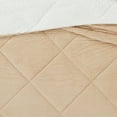 thumbnail image 2 of Brooklyn Loom Corduroy Tan King 3 Piece Comforter Set, Textured Solid Color, Adult Bedding, Oeko-TEX Certified, 2 of 7