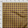 thumbnail image 2 of oneOone Cotton Silk Chocolate Brown Fabric Gingham Check Sewing Material Print Fabric By The Yard 42 Inch Wide, 2 of 4