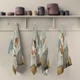 thumbnail image 6 of BZSMCE Kitchen Towels Creative Cow Red Newpaper Pattern Durable Kitchen Towel, 6 of 7