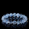 thumbnail image 3 of Natural Blue Needle Crystal Stretch Bracelet Large Particle Blue Hair Crystal round Beads Bracelet, 3 of 7