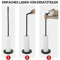 thumbnail image 3 of Stainless Steel Standing Toilet Paper Holder with 4-Roll Capacity, 3 of 5