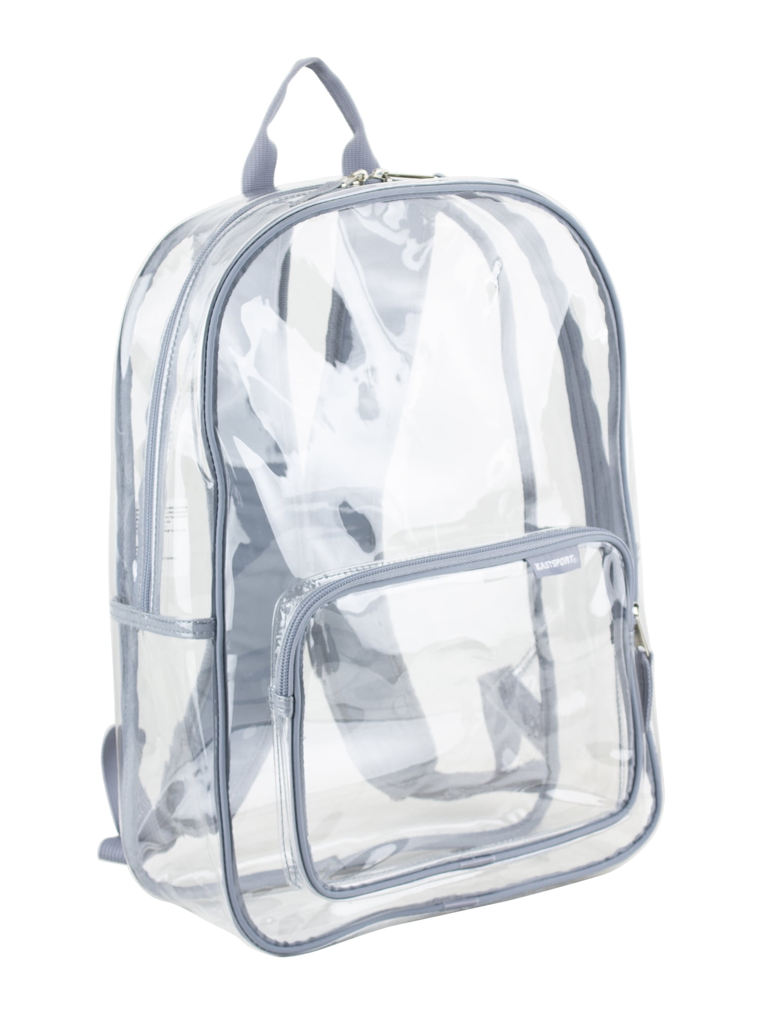 Eastsport Unisex Spark Clear 16" Backpack, Cool Grey