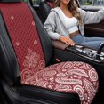 thumbnail image 4 of CHAQLIN Floral Print Car Front Seat Covers for Truck, Non‑Slip Airbag Compatible Car Seat Covers 2 Piece Polyester Vehicle Front Driver Seat Cover Pad, 4 of 7