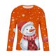 thumbnail image 4 of Blusas y camisas de manga larga y cuello redondo para hombre, informales, a la moda, con estampado navideño, cuello redondo, blusas de licra de manga larga para hombre., 4 of 5