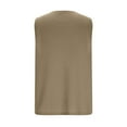 thumbnail image 4 of Stamzod Sleeveless Shirts for Men Solid Color Summer Basic Tank Top Men Casual Muscle Sports Tank Tops Khaki M, 4 of 6