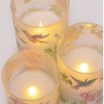 thumbnail image 3 of Velas LED sin llama en forma de pilar de vidrio Mark Feldstein, juego de 3, 3 of 4