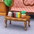thumbnail image 2 of Xingzhi 1:12 Scale Dollhouse Miniature Living Room Wooden Coffee Tea Table Side Table, 2 of 9