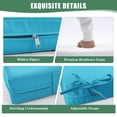 thumbnail image 5 of Ottowood Outdoor Deep Seat Cushions Set of 2, 22x22x3 Water-Repellent Patio Cushions, Teal, 5 of 8