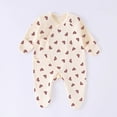 thumbnail image 2 of CAUYDY Baby Girl Gift Newborn Sleepers Preemie Clothing 3-6M 9-12M 18-24M Long Sleeve Romper Fall Winter Infant Girls Soft Pajamas Toddler Bodysuit Sizes 1-3 Months,Purple, 2 of 4