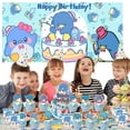 thumbnail image 4 of Tuxedo Sam Birthday Supplies Plates Decorations Decor Backdrop Banner Cake Topper Fans, 4 of 6