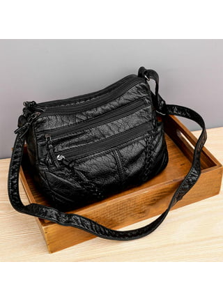 Multisac Black Hudson Crossbody Bag Purse Medium