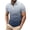 Light Blue, variant on WREESH Men's Solid Zippered Henley Shirts Casual Printed Short Sleeve T-Shirt with Turn Down Collar a Stylish Solid Color Top with Zipper Blue