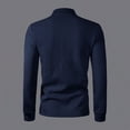 thumbnail image 6 of Golf Shirts for Men Button Collared Shirt Long Sleeve Pullover Tops Modern Soft Casual Weekend Athletic Travel Top (Navy,S), 6 of 8