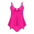 thumbnail image 4 of YABCSAZ 2 Piece Bathing Suit for Women Sleeveless Tankini Swimming Suits Padded Tank Tops and Bikini Bottom Summer Vacation Beach Swimwear Swim Suits for Women 2025, 4 of 7