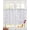 LightGray, variant on Floral Patterns Sheer Curtains 39 Inch Length 2 Panels Set for Living Room/Bedroom, Silver White Flowers Leaves Aesthetic Kitchen Curtains Grommet Semi-Sheer Curtains Window Treatments 27.5"x39"x2