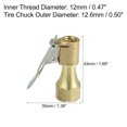 thumbnail image 3 of Unique Bargains 4pcs Car Tire Chuck Clip Air Inflator Compressor Pump Adapter Hose Connect, 3 of 6