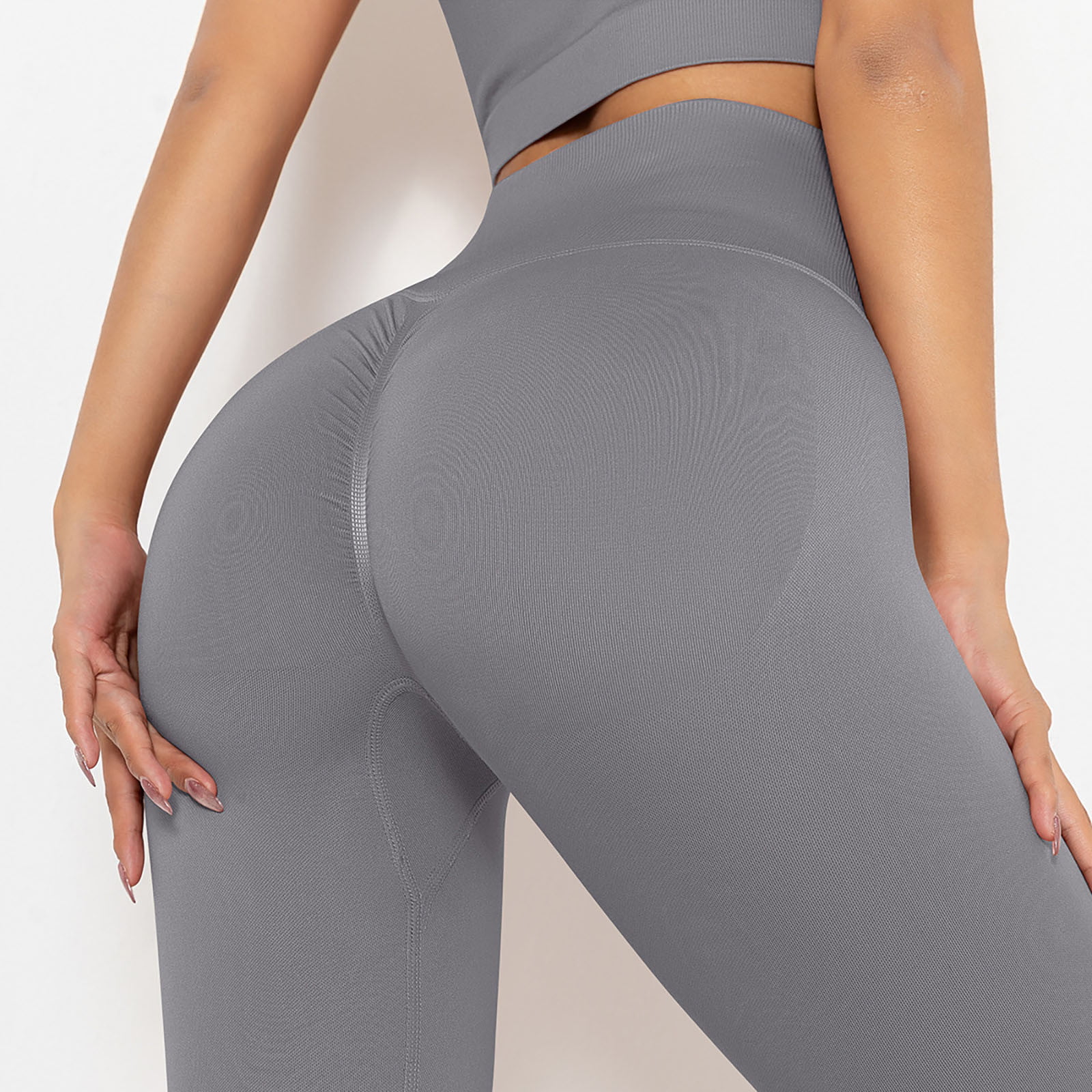 Hfyihgf High Waisted Leggings for Women Soft Comfy Tummy Control Slimming  Yoga Pants for Workout Running(Gray,M)