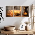 thumbnail image 3 of Elephant Stock Aromatherapy Spa Wall Art - Horizontal Multi Panel Canvas - 3 Pieceliving Room Wall Decor - Photography Wellness Multi Panel - Brown And Black Decor - 26" x 12", 3 of 8