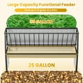 thumbnail image 3 of Livestock Pasture Feeder, Spill Containment Walls, Hassle Free Maintenance, Pasture Feeding Trough, Cow Hay Feeder, Built to Last, Goat, Farm, Pasture​, 3 of 7
