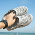 thumbnail image 6 of Hicooer COMFYHOME Oversized Garden Shoes for Men and Women Lightweight & Comfy Stylish Plus-Size Footwear Gray, 6 of 6