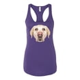 thumbnail image 2 of Wild Bobby, Golden Retriever Cute Gift, Dog Lover, Women Racerback Tank Top, Purple Rush, X-Large, 2 of 4