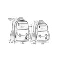 thumbnail image 2 of LUXUR Boys Daypack Multi Pockets Bookbag Top Handle Waterproof Backpack Multipurpose Girls Spine Protection Zipper Unisex Purple Small, 2 of 2