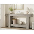 thumbnail image 7 of 47/63 Inches Long Console Table for Entryway, Wood Farmhouse Console Table for Living Room, 2-Tier Large Sofa Table with Storage, Wooden Entryway Entry Table for Entrance, 7 of 7