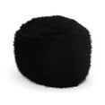 thumbnail image 4 of GDF Studio Lycus Furry Bean Bag, Black, 4 of 7