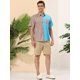 thumbnail image 4 of Lars Amadeus Camisa hawaiana de manga corta con botones y patchwork a rayas de verano para hombre Azul rojo XL, 4 of 6