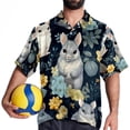 thumbnail image 4 of Tmall Men's Short Sleeve Poplin Shirt, Button Down Casual Summer Beach Printed Unisex Shirt, 4 of 6