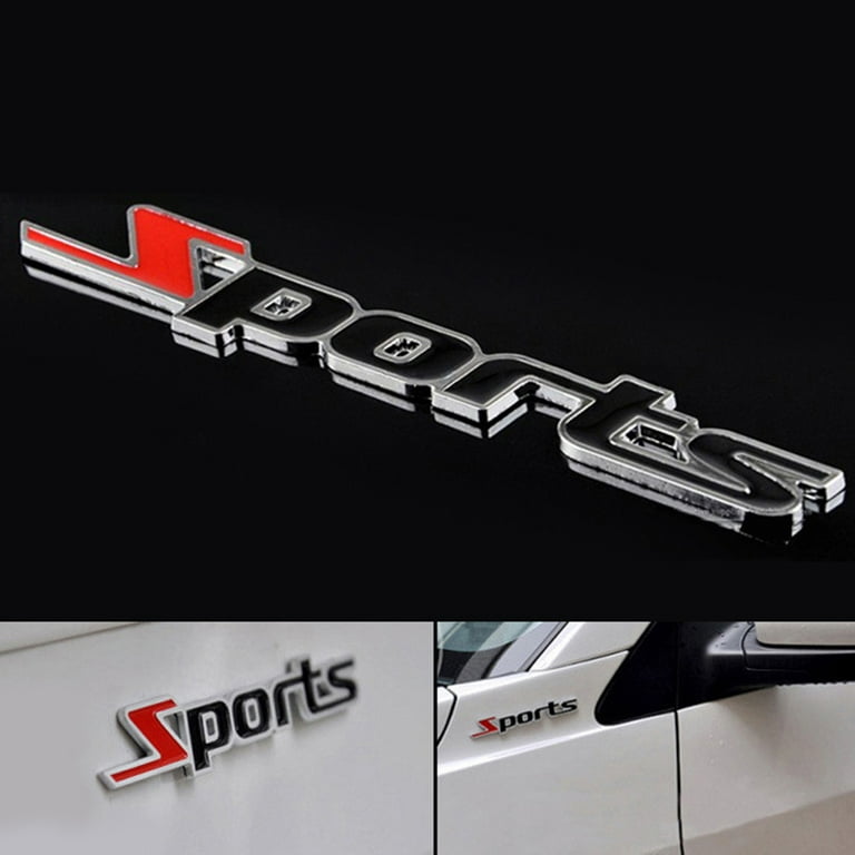 Sport Version Autocollant Voiture Auto Emblème 3D Chrome métal
