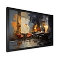 thumbnail image 2 of Designart "Jazz Cafe Atmosphere with Vintage Piano Sonata IV" Music Framed Wall Art Decor - Traditional Yellow Music Jazz Hallway Framed Wall Art Decor, 2 of 6
