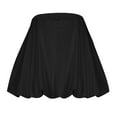 thumbnail image 3 of yillto Womens Skirts High Elastic Waist Puff Ruffle Hem Short Skirt Summer Cute Mini Skirts Dress, 3 of 6