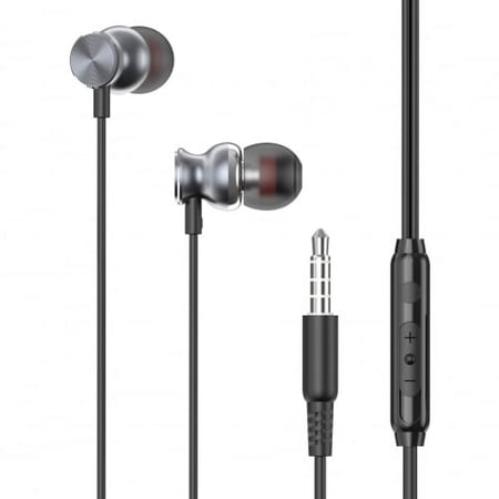 Hi-Fi Sound Wired Earphones for Moto G Power (2022) Phone - Headphones Handsfree Mic Headset Metal Earbuds In-ear Earpieces Microphone Q1R Compatible With Motorola Moto G Power (2022) price history on PriceWatchPro