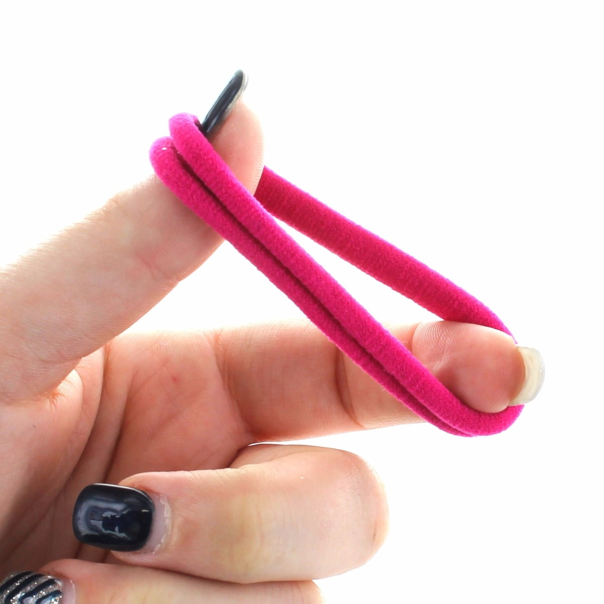 Small Premium Ponytail Hair Bands Black 100pcs