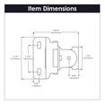 thumbnail image 3 of Hickory Hardware P5313-SN Satin Nickel Double Demountable Hinge, 3 of 4